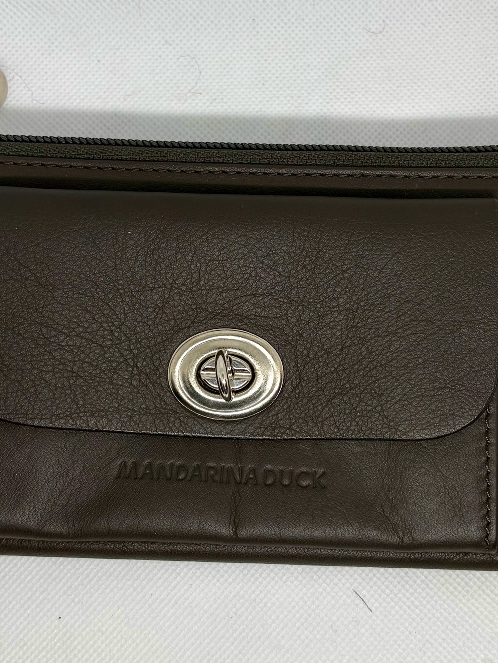 Women’s Dark Brown Leather Long Mandarina Duck Wallet